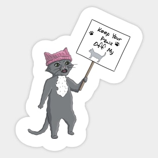 Keep Your Paws Off My P*ssy Sticker